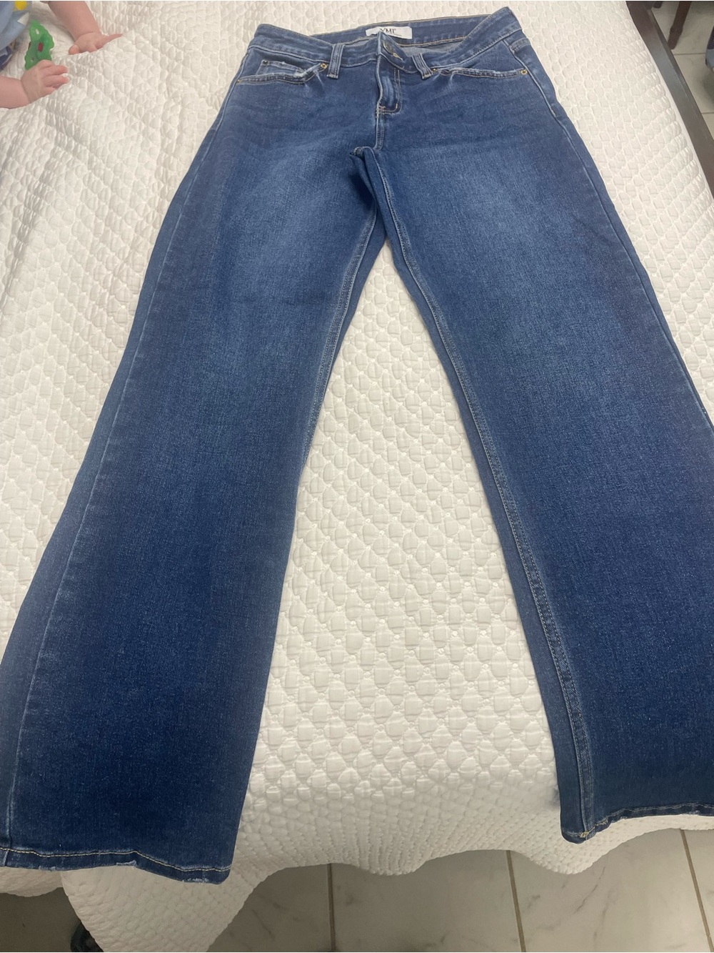 YMI Dark Blue Wide Leg Jeans
